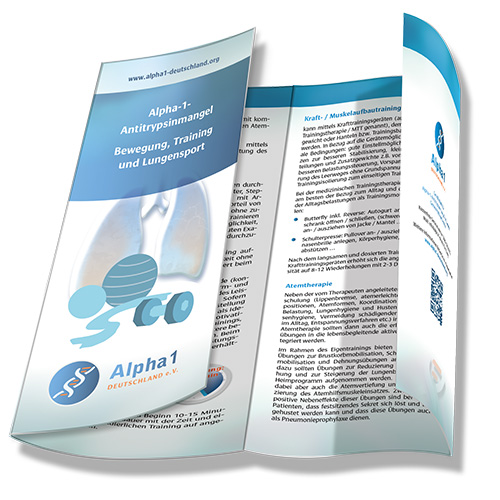 Alpha-1-Antitrypsinmangel: Flyer Lungensport